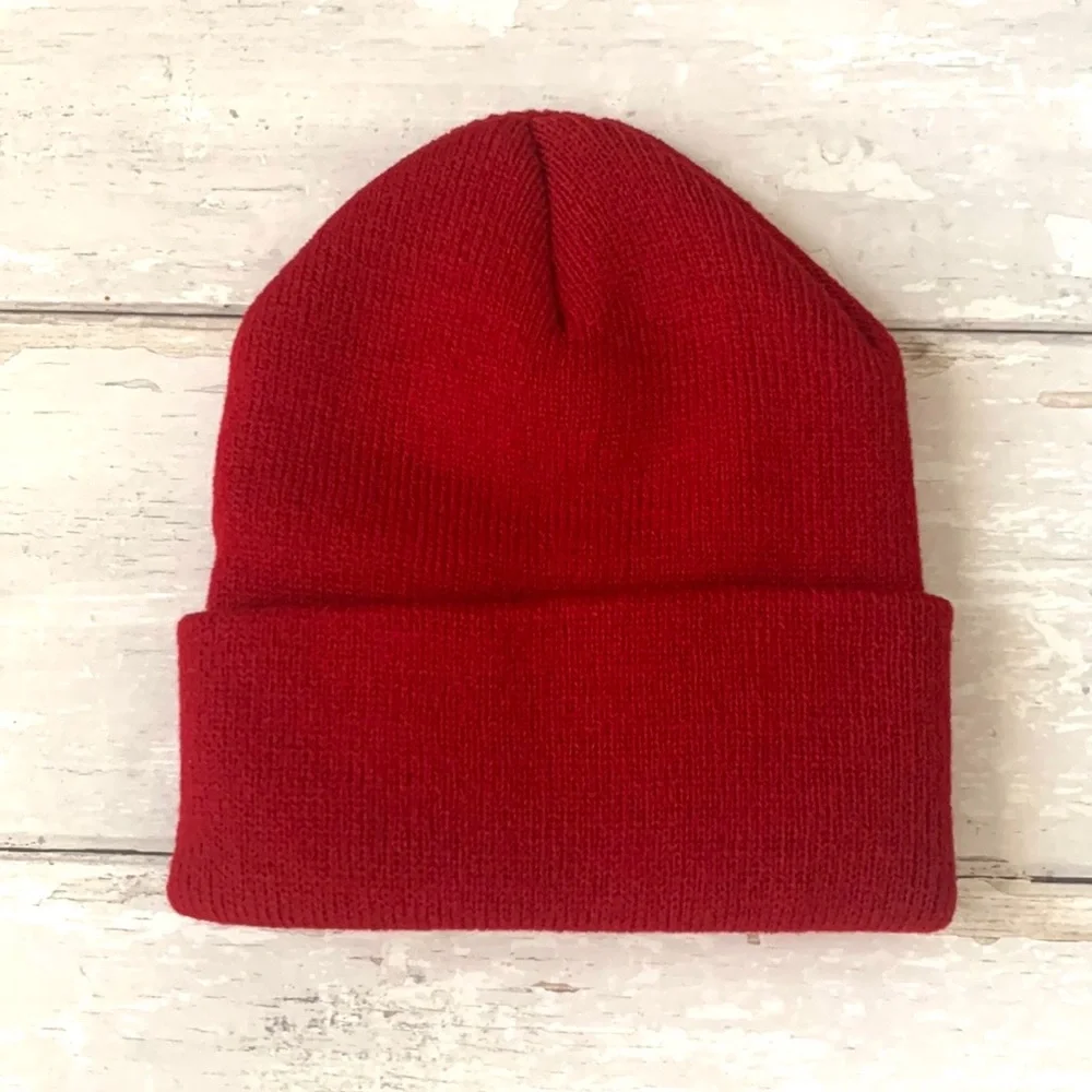 Zara Kids Maroon Wine Red Beanie Winter Hat Toddler Size Fits 1-6 Years NEW
